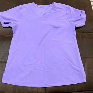 Women's Purple V-Neck Top